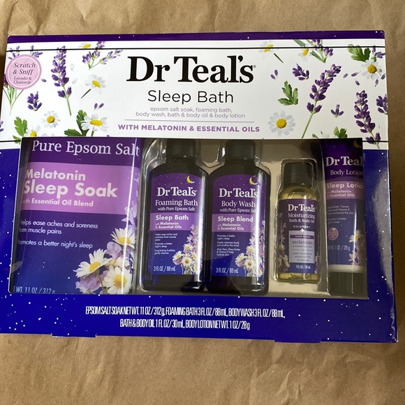 Dr Teal’s Bath & Body New Dr Teals Sleep Bath 5 Piece Gift Set